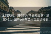 全网笑疯:国产SUV精品的趣事 · 独家451,国产suv车型大全及价格表 全网笑疯:国产SUV精品的趣事 · 独家451,国产suv车型大全及价格表