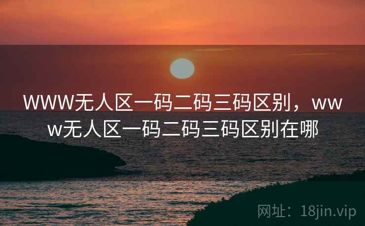 WWW无人区一码二码三码区别,www无人区一码二码三码区别在哪 WWW无人区一码二码三码区别,www无人区一码二码三码区别在哪